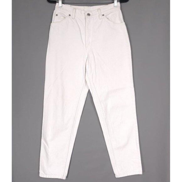 LEVI'S PREMIUM VTG Jeans 950 Relaxed‎ Fit Tapered Size 8 Short USA🇺🇸MADE Women - Picture 1 of 12